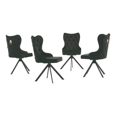 Обеденный стул CAMELIA (поворотный) 48*49*94, черный