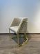 Scaun de sufragerie SOLO BEIGE BFG02 GOLD (scaun de sufragerie, tapițerie bej, picior arc din metal auriu) фото 2