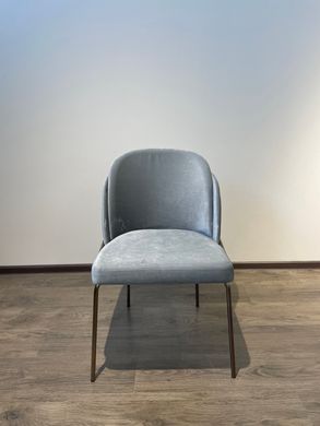 Обеденный стул MATTEO LIGHT GRAY L17 (обеденный стул, обивка серого цвета, ножка цвета графит, металл)
