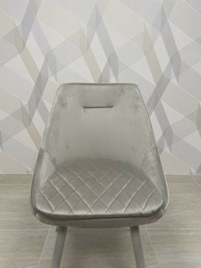 Обідній стілець ВАЛЕНСІЯ БЕЖЕВИЙ КАПУЧИНО 56*54*85 (обідній стілець, спинка і сидіння вельвет бежевий капучино, ніжки чорний метал покриті велюром бежевий капучино) (29580)