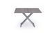 Стіл трансформер ТРЕНТО-Р СІРИЙ ДИЗАЙНЕРСЬКИЙ 60/120*110*40/77,5 (розкладний стіл з механізмом, стільниця МДФ з двостороннім дизайнерським сірим меламіном, металева ніжка срібляста) (29570) фото 10