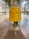Обідній стілець RODOS GOLD ML09 GOLD (обідній стілець, обивка жовтого кольору, ножка-дуга золото металл) фото 2