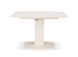 Стол обеденный Милан-1 (стекло), TES MOBILI, стеклянная столешница, цвет крем, нога крем (28001) фото 1