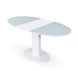 Стол обеденный Милан (стекло мат), TES MOBILI, стеклянная матовая столешница, цвет белый, нога белая (28435) фото 3