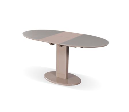 Стол обеденный Милан (стекло мат), TES MOBILI, стеклянная матовая столешница, цвет хаки, нога хаки (28435)