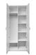 Шкаф 2 дв. без зеркала Белла Имар, цвет: белый, отделка: глянец (29316) фото 2