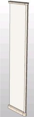 Бок шкафа правый Белла Имар, цвет: белый, отделка: глянец (29317)