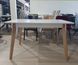 Стол обеденный раскладной деревянный МИЛАН, 1200/1600 прямоугольный, MADE-IN-UKRAINE, Natural\White (29470) фото 2