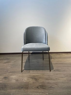 Обідній стілець MATTEO LIGHT GRAY L17 (обідній стілець, обивка сірого кольору, ніжка кольору графіт, металл)