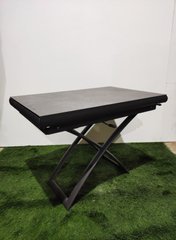 Стол-трансформер Модена-2 (керамика), TES MOBILI, керамическая столешница, цвет мрамор, нога графит (29261)