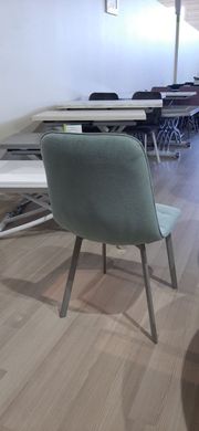 Стул обеденный современный Impulse Hiko, велюр/металл, ткань Eximtextil Alaska-34 (мятный), нога капучино (29422)