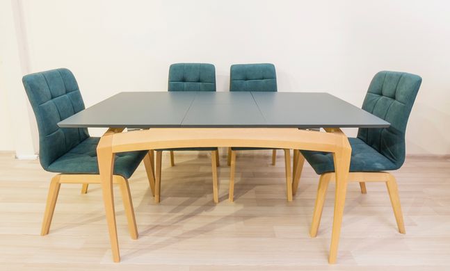 Стол обеденный раскладной деревянный Нави 120*80+40, прямоугольный, MADE-IN-UKRAINE, бук\7026 (29672)
