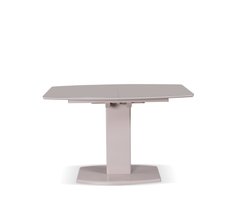 Masa pentru sufragerie Milan-1 (sticlă mată), TES MOBILI, blat din sticlă matată, culoare cappuccino, picior tortora(28436)
