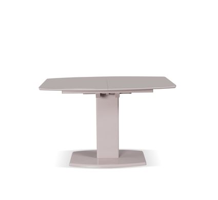 Стол обеденный Милан-1 (стекло мат), TES MOBILI, матовая стеклянная столешница, цвет капучино, нога тортора (28436)
