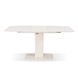 Стол обеденный Милан-1 (стекло мат), TES MOBILI, матовая стеклянная столешница, цвет крем, нога крем (28436) фото 4