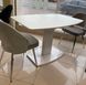 Стол обеденный Милан-1 (стекло мат), TES MOBILI, матовая стеклянная столешница, цвет крем, нога крем (28436) фото 7