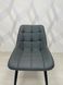 Scaun de sufragerie VITORIA GRI-ÎNCHIS 50*65*87 (scaun de sufragerie, spătar și șezut catifea gri-închis, picioare metal negru) (29576) фото 5