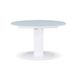 Стол обеденный Милан (стекло), TES MOBILI, стеклянная столешница, цвет белый, нога белая (26871) фото 1
