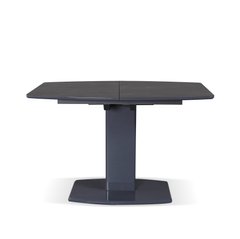 Стол обеденный Милан-1 (керамика),TES MOBILI, столешница стеклокерамика TL-59, окантовка мдф серая, нога графит (28437)