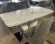 Стол обеденный Кембридж 160 см (стеклокерамика), TES MOBILI, глянцевая керамическая столешница, цвет белый мрамор, нога белая, декоративная вставка метал, опора метал (29324) фото 7