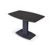 Стол обеденный Милан-1 (керамика),TES MOBILI, столешница стеклокерамика TL-59, окантовка мдф серая, нога графит (28437) фото 3