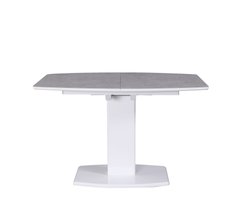 Стол обеденный Милан-1 (керамика),TES MOBILI, столешница стеклокерамика TL-56, окантовка мдф белая, нога белая (28437)