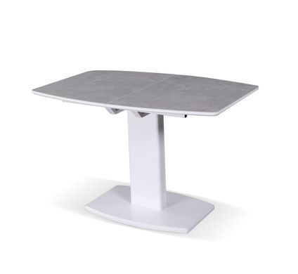 Стол обеденный Милан-1 (керамика),TES MOBILI, столешница стеклокерамика TL-56, окантовка мдф белая, нога белая (28437)