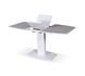 Стол обеденный Милан-1 (керамика),TES MOBILI, столешница стеклокерамика GC004, окантовка мдф белая, нога белая (28437) фото 4