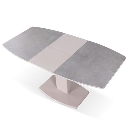 Стол обеденный Милан-1 (керамика),TES MOBILI, столешница стеклокерамика KL-19, окантовка мдф капучино, нога тортора (28437)