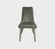 Обідній стілець АЛІКАНТЕ-4 СІРИЙ 62*43*104 (обідній стілець, спинка і сидіння вельвет сірий, ніжки чорні метал, покриті сірим вельветом) (29579) фото 2