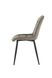 Cтілець обідній VITO CAPUCCINO-2 51*60*90 (обідній стілець, спинка та сидіння дизайнерська тканина, чорні металеві ніжки)  фото 4