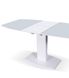 Стіл обідній Мілан-1 (скло), TES MOBILI, скляна стільниця, колір білий, нога біла (28001) фото 6