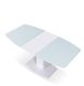 Стіл обідній Мілан-1 (скло), TES MOBILI, скляна стільниця, колір білий, нога біла (28001) фото 7