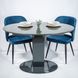 Стол обеденный Милан (стекло), TES MOBILI, стеклянная столешница, цвет серый, нога графит (26871) фото 4